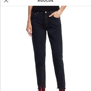 AGolde Jamie High Rise Jeans in Compass